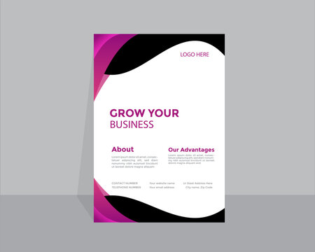 Abstract business flyer template