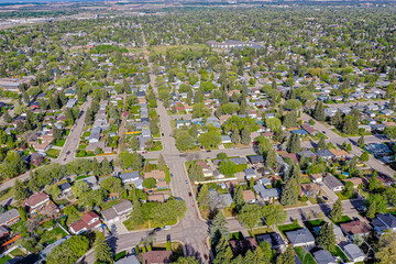 Aerial of the Nutana Park Neighborhood in Saskatoon