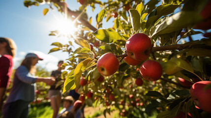 apples on a branch