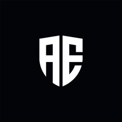 Letter ae or ea logo template