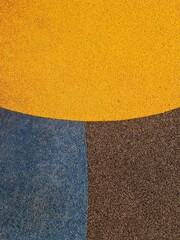 Yellow brown Grey texture background with circle for decorating playground ,kid's play,school,kindergarten ,floor