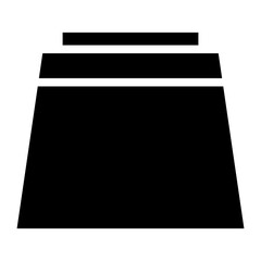 The Black Skirt Icon Symbol is Perfect as an Additional Element to your Design