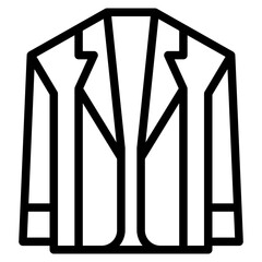 The Black Blazer Icon Symbol is Perfect as an Additional Element to your Design