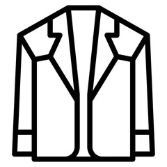 The Black Blazer Icon Symbol is Perfect as an Additional Element to your Design