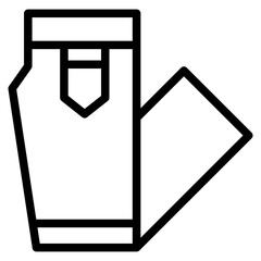 The Black Pants Icon Symbol is Perfect as an Additional Element to your Design