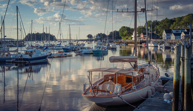 Boats in Camden Harbor