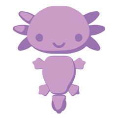 cute lilac axolotl