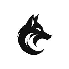 Simple Fox Head Logo Emblem