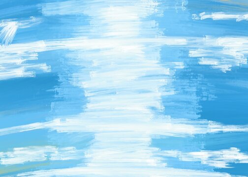 Abstract blue Background painting decoration art