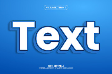 3D editable text effect template