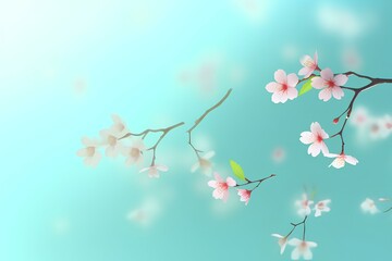 Fototapeta premium blossom background made by midjourney