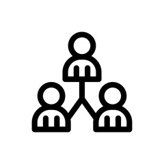teamwork line icon