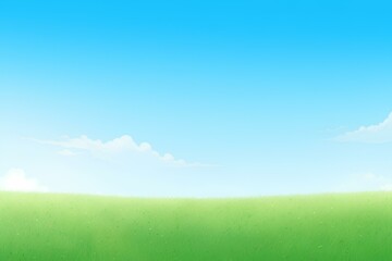 green field and blue sky made by midjourney