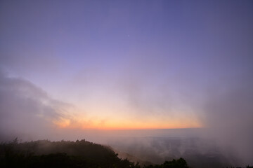 青山高原の日の出