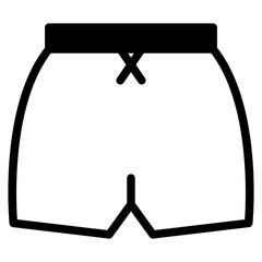 The Black Short Pants Icon Symbol is Perfect as an Additional Element to your Design