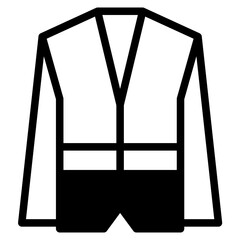 The Black Blazer Icon Symbol is Perfect as an Additional Element to your Design