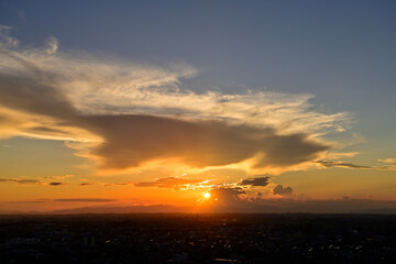八ツ面山からの夕景