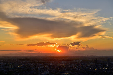 Obraz premium 八ツ面山からの夕景