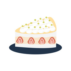 Confectionery and desserts. Sweet Dessert Hand-Drawn Illustration. Cute vector sweet baked cupcakes, candy, Ice cream, cakes