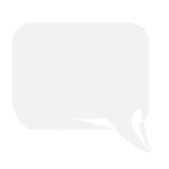 Fototapeta premium Digital png illustration of rounded rectangular empty speech bubble on transparent background