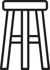 Stool outline icon