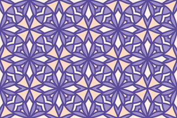 Seamless abstract geometric shape pattern