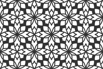 Seamless abstract geometric shape pattern