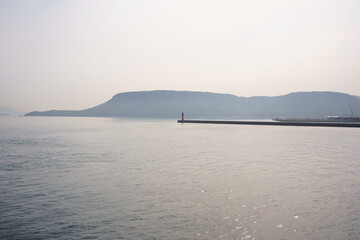 lighthouse in the sea