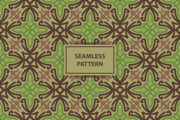 vector seamless pattern. Ornament, Traditional, Ethnic, Arabic, Turkish, Indian motifs. Great for fabric and textile, wallpaper, packaging design or any desired idea.