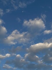blue sky with clouds
