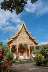 Naklejka premium Visit beautiful temples in Northern Thailand.
