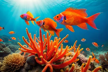 Fototapeta premium fish in aquarium