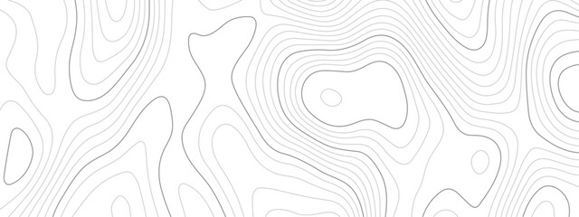 Abstract wavy topographic map. Abstract wavy and curved lines background. Abstract geometric topographic contour map background.	