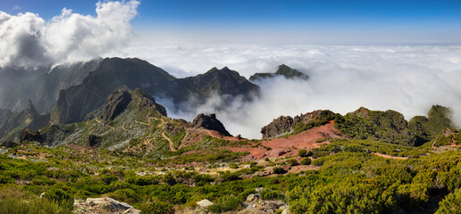 Landscape mountain from Pico do Arieiro, Madeira island