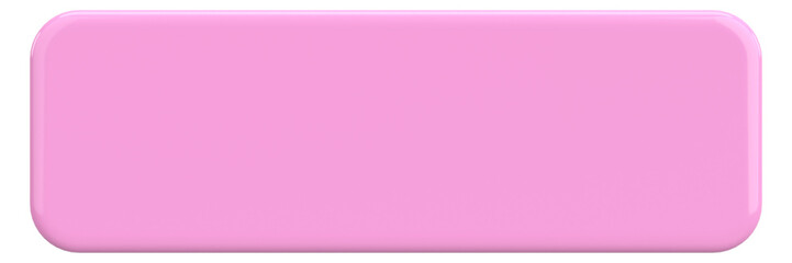 3D button. Empty button. 3D illustration.