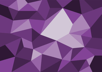 Abstract purple geometric pattern background. Low poly triangle design for web banner, poster, flyer and brochure.