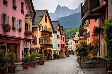 Fototapeta na wymiar Thaur is an Austrian city located in the state of Tyrol. Generative AI