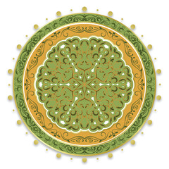 Decorative Islamic Persian Eslimi Pattern Ornament 