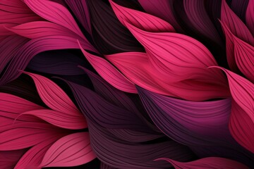 abstract pink leafy design. Generative AI