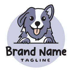 Funny Dog Pet Shop Logo Design