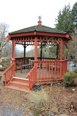 Beautiful gazebo in the park. USA.