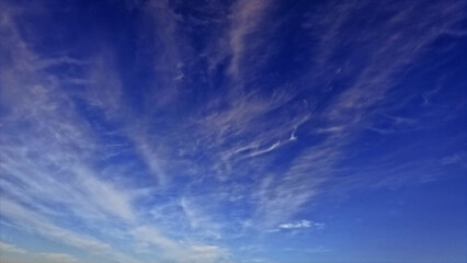 nice big bright clouds in the blue sky bg - photo of nature