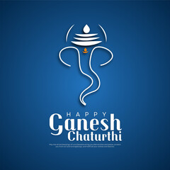 Happy Ganesh Chaturthi greetings. vector illustration design. - obrazy, fototapety, plakaty