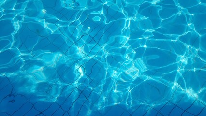 swimming pool background top view holidays hotel summer swimming blue water and lines