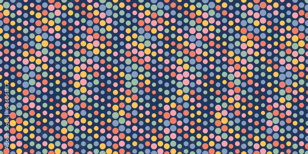 Aufkleber background of flowing dots. dark background. seamless background from dots.