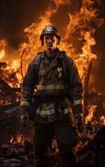 Fight for Safety: Firefighter at the Fire Center.