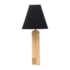 Wooden table lamp isolated on white background. Interior design Inspiration. Furniture modern...