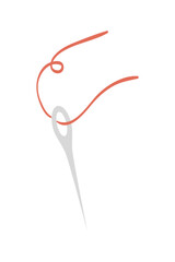 Sewing Kit Element Illustration. Sewing Element Design Isolated In White Background. Sewing Equipment, Sewing Tools Sign And Symbol