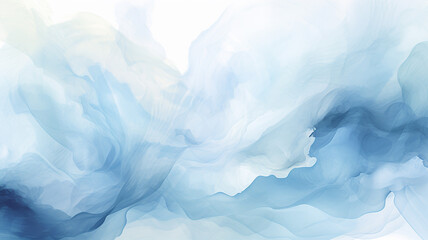 Obraz premium Watercolor Background: Soft and Pale Blue and White