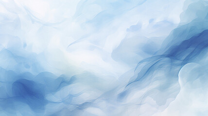Obraz premium Watercolor Background: Soft and Pale Blue and White